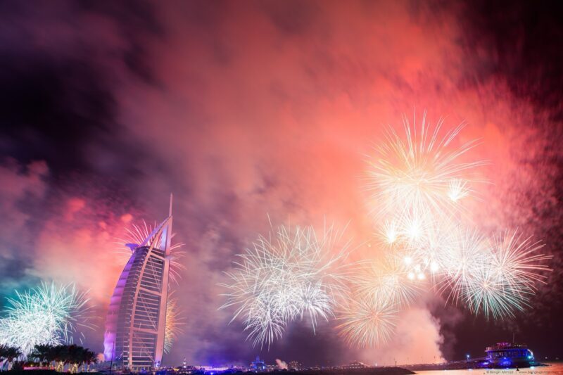 تصوير الألعاب النارية